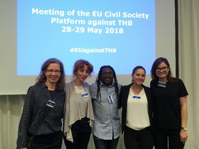 Fiive RENATE members participating on behalf of their respective Country organisations- L to R- Poland, Slovakia,Malta, Albania, Lithuania.